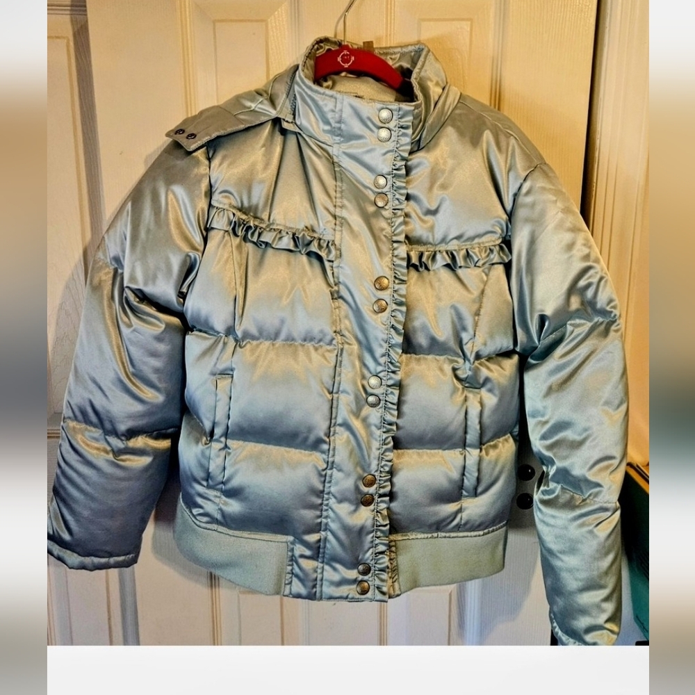 Hanna Andersson Light Blue Puffer Jacket, Size S(Hardly Worn)